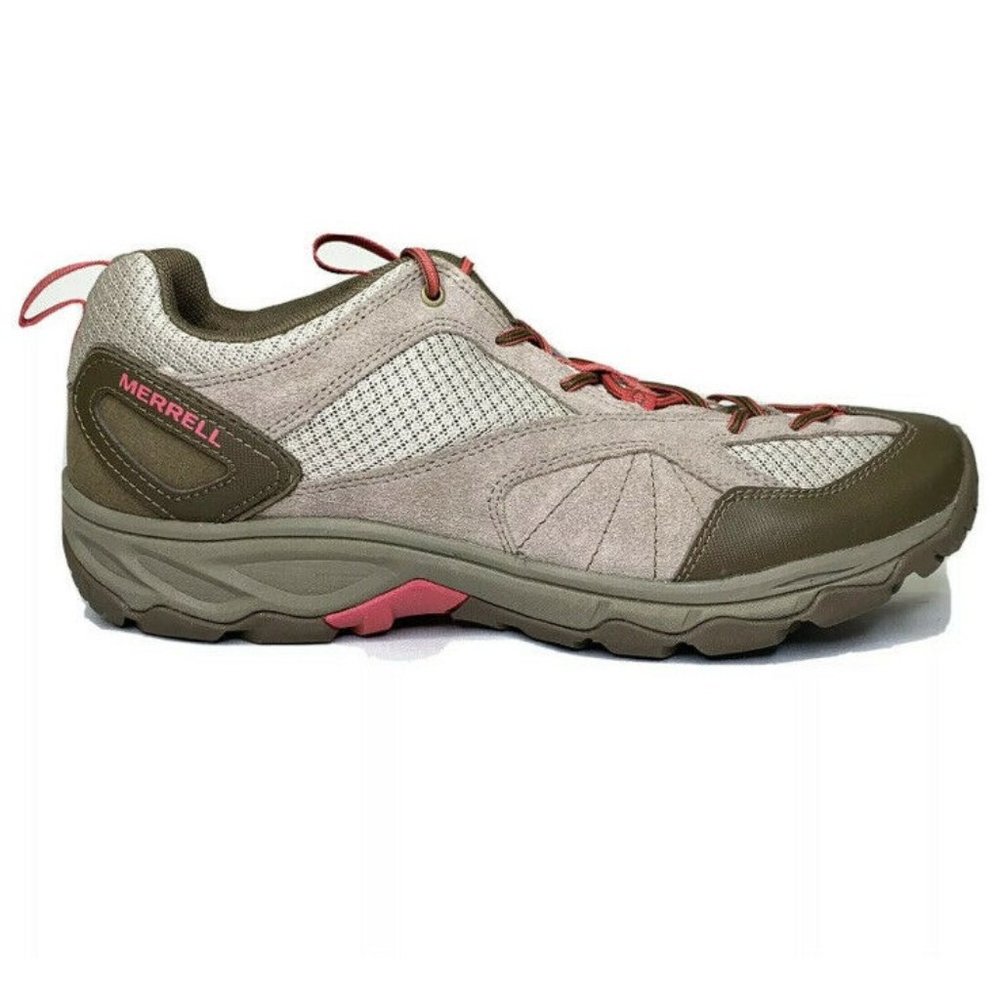 Merrell Falcon Women's Performance Hiking Trail Shoe Sz 11 Brown Pink Euc